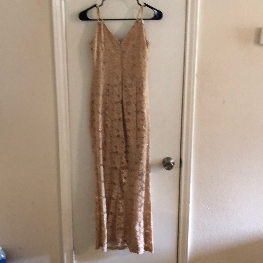 gold dress